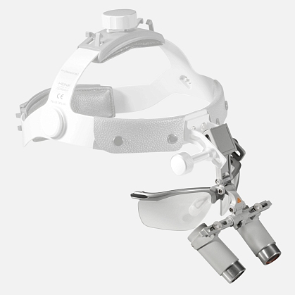 HEINE HRP 3.5x/4x/6x binocular loupe with i-View mount and S-GUARD protection for Professional L helmet