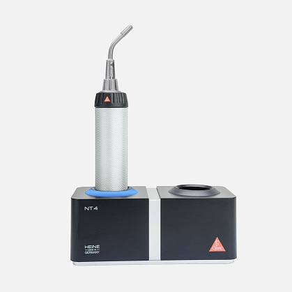 HEINE Finoff transilluminator 3.5 V, rechargeable handle BETA4 NT, desktop charger NT4