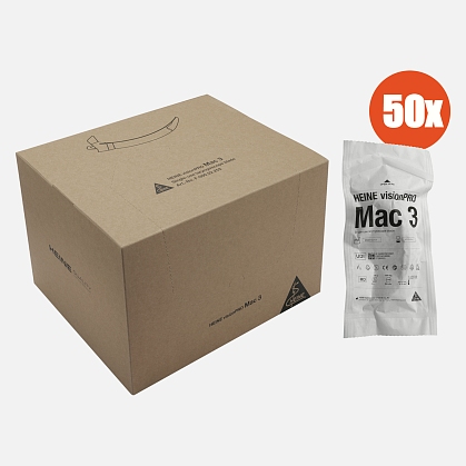 HEINE visionPRO Mac 3 disposable blades, box of 50 pcs.