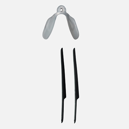 Rubber temples, nose pad (1 pc.) and screw for S-FRAME frame