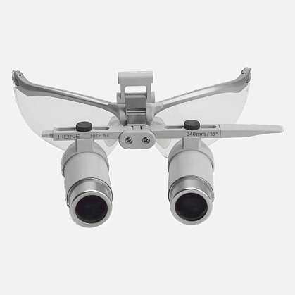 Upgrade kit with HEINE HRP 6x / 340 mm binocular loupe for ML4 LED headlight with S-GUARD protection