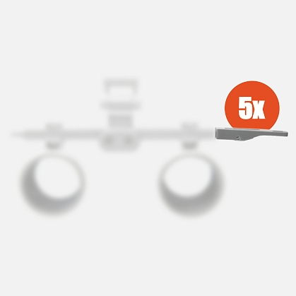 5 sterilizable adjustment levers for i-View mount of HEINE binocular loupes