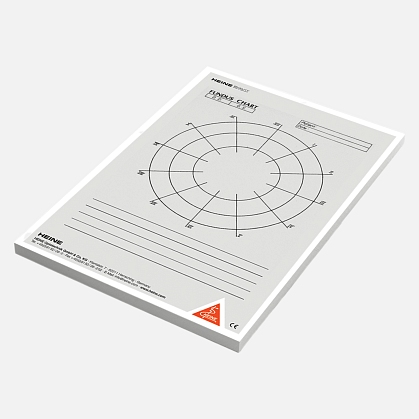 Fundus charts. Pad of 50 sheets.