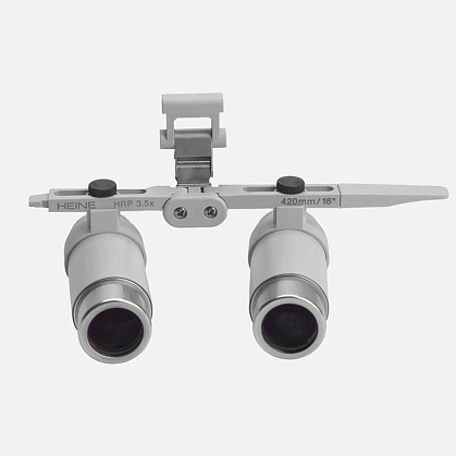 Upgrade kit with HEINE HRP 3.5x / 420 mm binocular loupe for ML4 LED headlight without S-GUARD protection